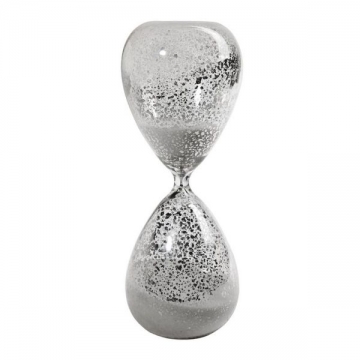 Artekko Hourglass Γυάλινη Διακοσμητική Κλεψύδρα με Λευκή Άμμο (9x9x25.4)cm