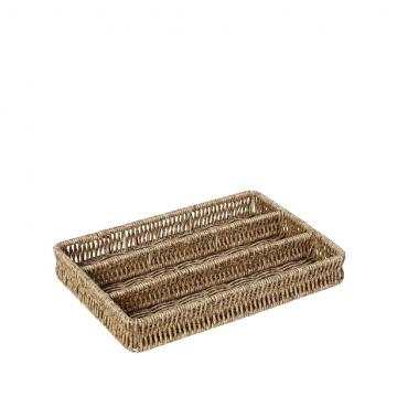ΔΙΣΚΟΣ ΜΕ ΔΙΑΧΩΡΙΣΤΙΚΑ SYNTH. RATTAN ΜΠΕΖ 28Χ19Χ4ΕΚ