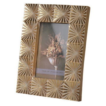 Artekko Mathis Κορνίζα Φωτογραφίας 10x15cm Ρητίνη Χρυσό (19x2.5x24)cm