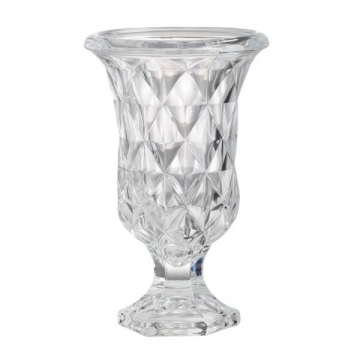 Artekko Urn Γυάλινο Διάφανο Διακοσμητικό Βάζο (15x15x24)cm