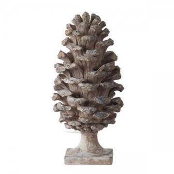 Artekko Pine Cone Γκρι Διακοσμητική Κουκουνάρα Ρητίνης (18x18x36)cm
