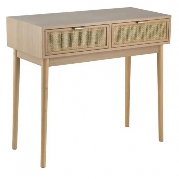 Artekko Cons Κονσόλα MDF Ψάθα Φυσική Απόχρωση (88x40x80)cm