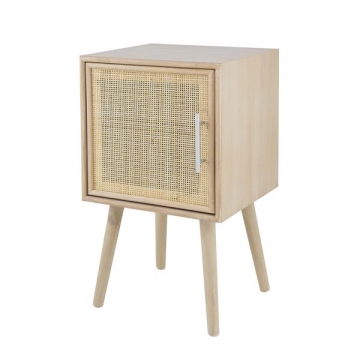 Artekko Cons Κομοδίνο MDF Ψάθα Φυσική Απόχρωση (40x38x72)cm