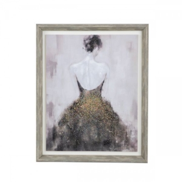 Artekko Glitter Πολύχρωμος MDF Πίνακας σε Καμβά (43.6x53.6x3)cm