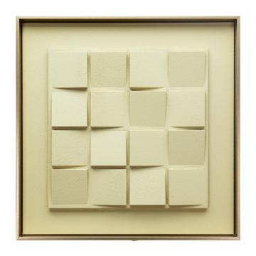 ΠΙΝΑΚΑΣ ΣΕ 3D ΚΑΜΒΑ ''ΤΕΤΡΑΓΩΝΑ'' ΜΠΕΖ PS/MDF 60X60ΕΚ.