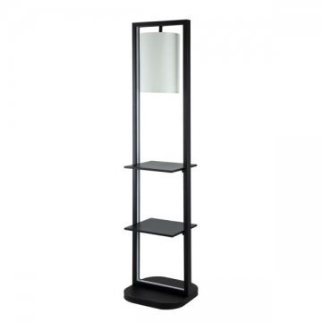 Artekko Shelf Φωτιστικό Επιδαπέδιο Ραφιέρα Μέταλλο Μαύρο (42.5x43.5x188.5)cm