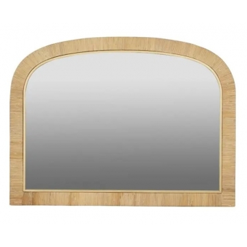 Artekko Bohemian MDF Καθρέφτης Τοίχου με Ρατάν σε Φυσική Απόχρωση (76x3x102)cm