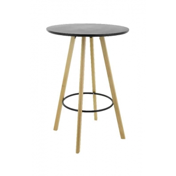 Artekko Piaps Ξύλινο Στρόγγυλο Τραπέζι Bar (70x70x101)cm