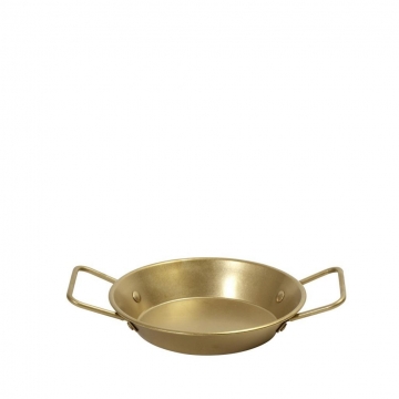 ANTIQUE STONEWASH GOLD ΣΑΓΑΝΑΚΙ ΜΕ ΛΑΒΕΣ SS 18/2 D: 18,5 H: 5,5CM.