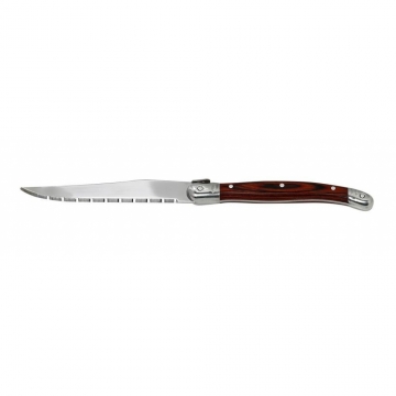 ANTIQUE CUT ΜΑΧΑΙΡΙ STEAK ΑΣΗΜΙ ΛΑΒΗ - NEW BLADE-  ΧΡΩΜΑ ΞΥΛΟΥ SS420 1.5MM 23EK