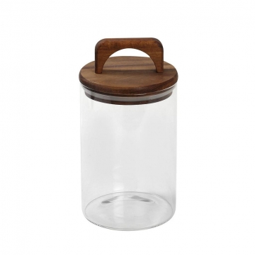 ΓΥΑΛΙΝΟ ΔΟΧΕΙΟ ΜΕ ΚΑΠΑΚΙ ΑΚΑΚΙΑΣ 950ML 10X19,5EK