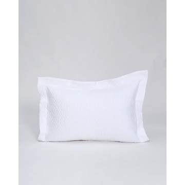 Ζακάρ Πικέ Μαξιλαροθήκη Oxford Augerinos 50x70 5cm Άσπρο