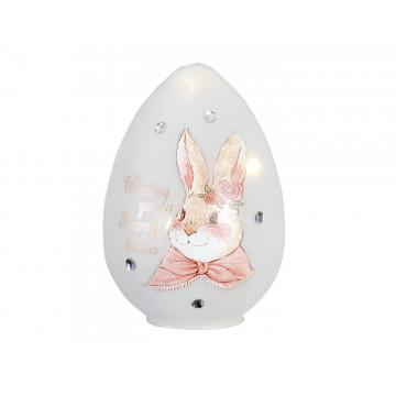 Αυγό γυαλ.διακ.Ms rabbit 10εκ.
