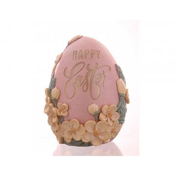 Αυγό HAPPY EASTER ροζ χρ. 15,3εκ.