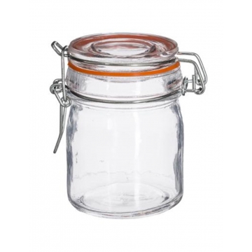 Βαζάκι γυαλ.με καπάκι 150ml