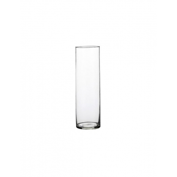 Βάζο κυλ.γυάλ διάφανο  Φ9 Η30CM
