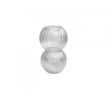 Βάζο γυαλ. διάφανο Φ11,5 Η20cm