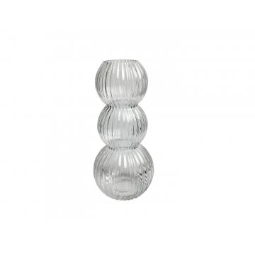 Βάζο γυαλ. διάφανο Φ14,5 Η32,5cm