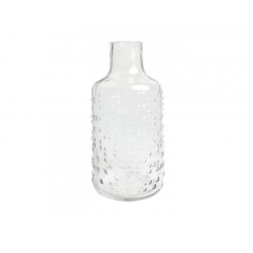 Βάζο γυαλ. διάφανο Φ15,5Η30cm