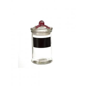 Βάζο γυαλ.με μαυροπίνακα 5.8Χ11,  120ml