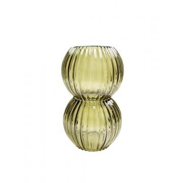 Βάζο γυαλ. Πράσινο Φ11,5Η20cm