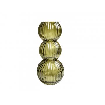 Βάζο γυαλ. Πράσινο Φ14,5 Η32,5cm