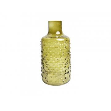 Βάζο γυαλ. πράσινο Φ15,5Η30cm