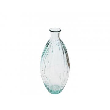 Βάζο γυάλ.recycled Διάφανο Η31cm