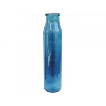 Βάζο γυάλ.recycled μπλε Η76cm