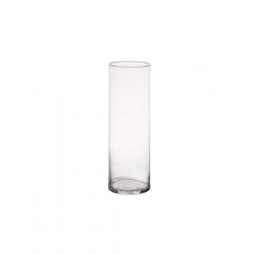 Βάζο κυλινδρικό γυαλ.Φ10Η30cm