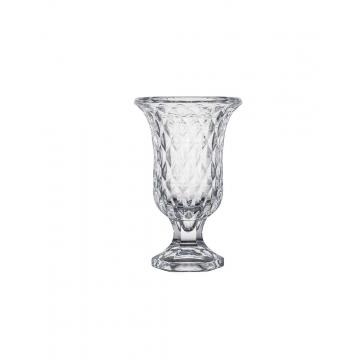 Βάζο γυάλινο με πόδι DIAMOND 15Χ24cm