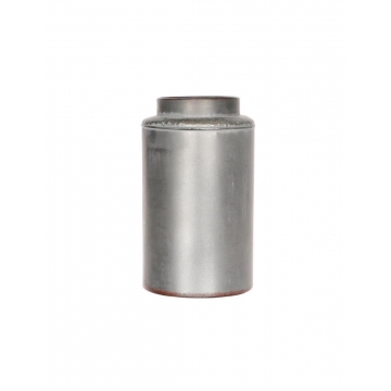 Βάζο μεταλ.Bullet ασημί 19,5Χ33,5