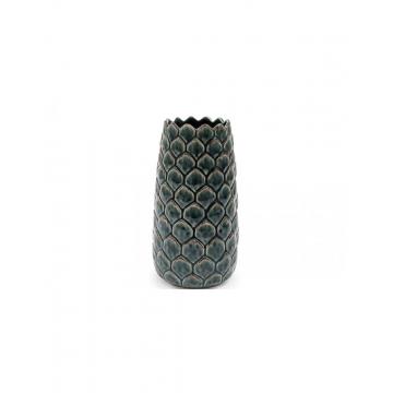 Βάζο κεραμ. Πράσινο αγγινάρα 11,5x21,5cm