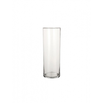 Βάζο κυλ.γυάλ διάφανο  Φ19 Η55CM