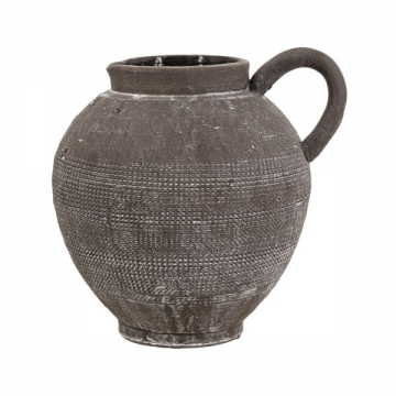 Artekko Antique Κεραμικό Βάζο σε Μαύρη Πατίνα (20.3x17.2x19.2)cm