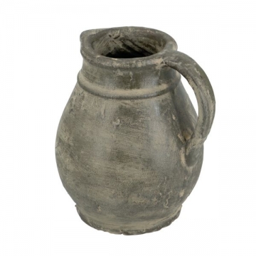 Artekko Antique Βάζο από Τερακότα σε Πράσινη με Μπεζ Αποχρώση (25x25x22.5)cm