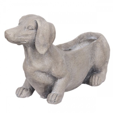 Artekko Cement Γκρι Κασπώ Σκύλος από Μαγνήσιο (51x17x30)cm