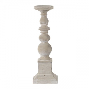 Artekko Cement Γκρι Τσιμεντένιο Κηροπήγιο (16.5x16.5x51)cm