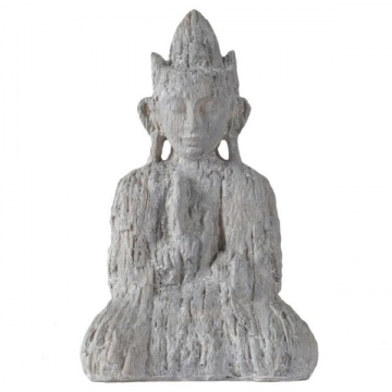 Artekko Buddha Διακοσμητικός πέτρινος εστεμένος Βούδας 15,5x8x23,5cm