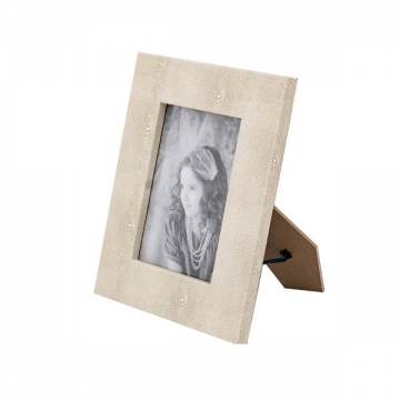 Artekko Lisa MDF Κορνίζα με Γκρι Τεχνόδερμα για Φωτογραφία 4.5x6.5" (21x2x26)cm