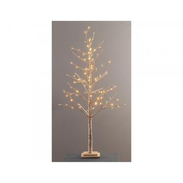 Δέντρο φωτιζόμ.χρυσό 114led/warm white H120cm