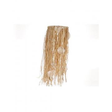 Διακοσμητικό κρεμ.raffia με capiz 28X90εκ.