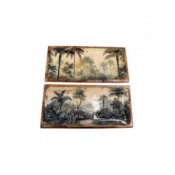 Δίσκος Mango Φοίνικες 2σχέδια 40x19cm