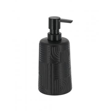 Dispenser κεραμ.ethnic vibes μαύρο 430ml/8x18cm