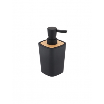 Dispenser rubber με bamboo μαύρο 7.5x15.5cm