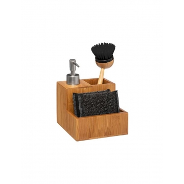 Dispenser, σφουγγάρι και βούρτσα bamboo