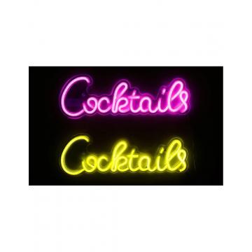 Επιγραφή LED neon COCTAILS 42X14