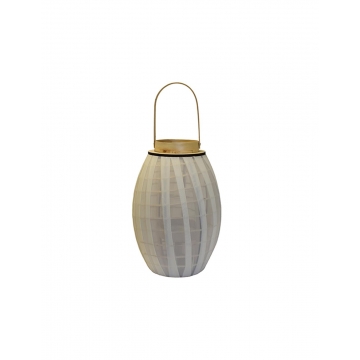 Φανάρι bamboo με συνθ.γάζα εκρού 27Χ40/56