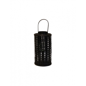 Φανάρι bamboo ψάθα μαύρο  Φ18Χ33,5