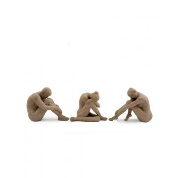 Φιγούρες ανθρώπινες καθιστές/3σχέδια 20X8X15cm